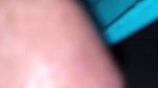 My wife getting a cumshot loaded in her pussy inside her panties
