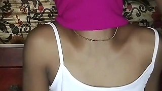 Stepsister Swallowing BBC!! Masked Stepsister Swallow BBC and Cum