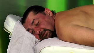 Horny Busty Oil Massage