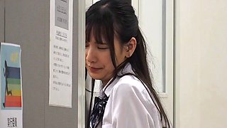 Japanese Teen In Uniform Banged Sideways