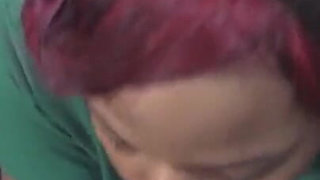 Back Stage Blowjob