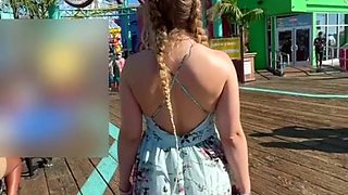 Passionate blonde enjoys intense sensual outdoor pleasures