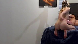 Petite Cutie Masturbates While Watching Stepsister Scissor Another Girl to a Moaning Orgasm