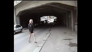 Stunning Blonde German Chick Loves Pissing in Public