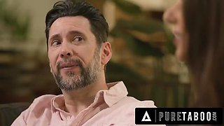 PURE TABOO Leashed Aria Sloane Must OBEY Dominant Pervert Stepdad To Get What She Wants