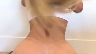 Hot blonde teen tiffany fox strips and masturbates