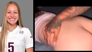 Gloryhole blowjob and facial for interracial blonde hoe