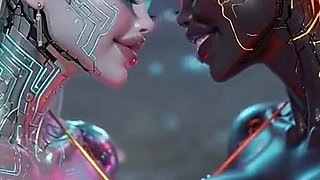 Beautiful Aliens Kiss on Nice Music, Ai Animation
