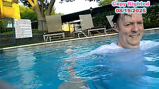 Nurse Vicki and Handsome Harry Are Having Fun Kissing in the Pool!