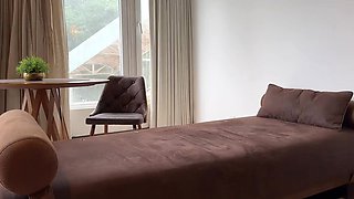 Curvy Brunette Gets Pounded Hard By Boss In Shared Hotel Room