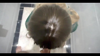 18yo Student Caught Masturbating in the Institutes Bathroom and Ended up Fucking Hard with Her Teacher. Vol