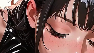 Cute Girl Sloppy Blowjob Anime Hentai