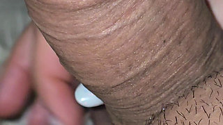 Step mom fall in love of step son abd handjob his big dick after her husband funeral