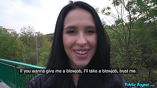 Public Agent - Hitchiker Alyssa Bounty Swallows Cum POV