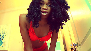 Toilet Slave Brushing- Ebony Goddess Goddess Rosie Reed Toilet Slavery- 1080p HD