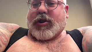 Grandpa has big balls and nice butt cheeks