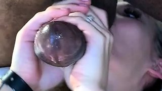 Amateur girlfriend gives blowjob with facial cumshot
