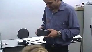 Brazilian Secretary Cheating: Blowjob, Doggy  Licking Porn