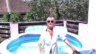 Pool Pounding DirtyMilfTina