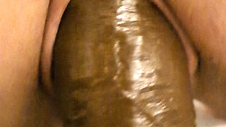 Wife Fucks a Big Dildo