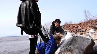 LICKING GIRLS FEET - Sarah And Victoria - Humiliation By