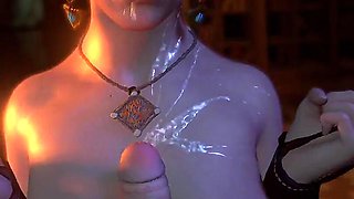 Cum Covered Triss Milks Your Cock with Her Fat Thicc Breasts