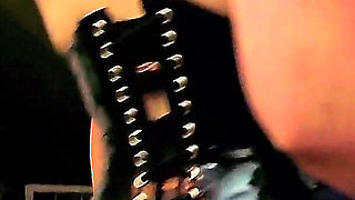 Lady Medea Hard Pee Lesson for Caged Toilet Slave on the Bondage Chair