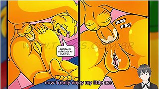[eng Sub] The Simpsons: Ned Fucks Maggies Pussy Behind Homers Back - Car Toon And Marge Simpson
