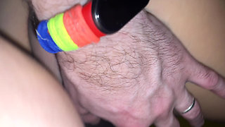 Cleaning Lady Was Fucked During Cleaning in Front of the Window, Female Cum