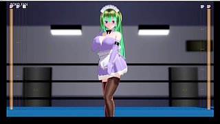 3D animated damsel in distress scenes with ultimate struggle