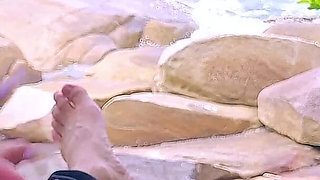 Handjob Surprise Ejaculation on the Beach