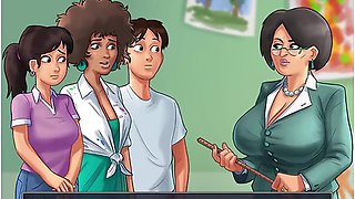 Miss Ross All Sex Scenes In Summertime Saga Porn Game Completed Sex Scenes Compilation With Car Toon