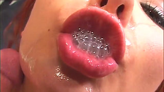 Sexy red hair hairy pussy fucking anal penetrated...cum in mouth