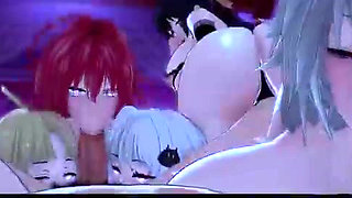 High School DxD orgy