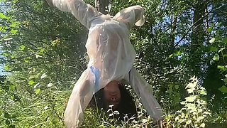 2in1: Pissing Over Head - Piss - Fountain