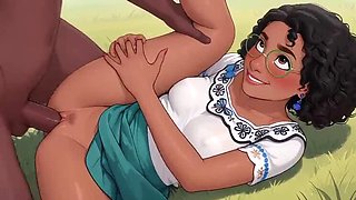 Mirabel Madrigal AI Porn 3D Hentai Big Boobs Interracial Sex