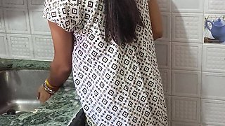 Indian Desi Village Bhabhi Fucked by Brother in Law in the Kitchen