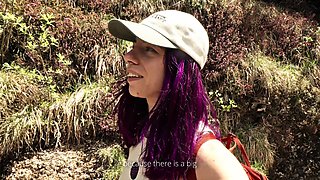 Amateur super sexy teen busty brunette in action