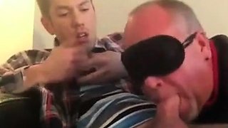 Young boy sucked by old