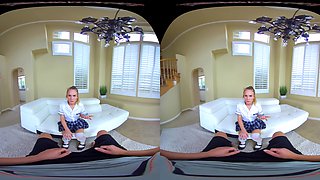School Girl Gone Bad; Young Blonde Teen In A Schoolgirl Uniform
