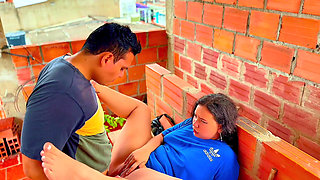 THEY ALMOST SAW US! Kitty DJ goes crazy on the terrace of the building and gets fucked outdoors - Scandal in C&uacute;cuta 🔞