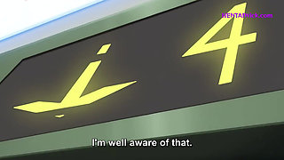 ''The Big Boss and the Perv Secretary'' Stucked Together in a Broken Elevator - Hentai Sex Anime, ENG Sub