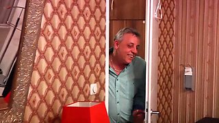 German swinger teen and milf pamper a man