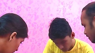 Desi Step Mom Teaches Her Step Son How to Fuck and Get Threesome Fucking Experience with a Teacher ( Hindi Audio ),