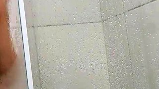 Anal Teaser with dildo shower Julie Oliver