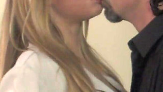 Monica sweetheart gets fucked by her colleagues big cock on the office table