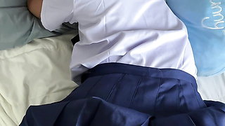 French tourist fuck a 18 years old Thai schoolgirl in uniform