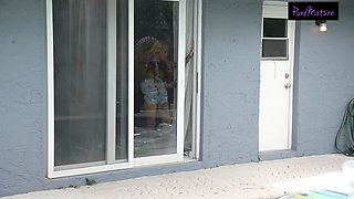 Lonely Milf Gets Horny For Her Pool Boy's Cock