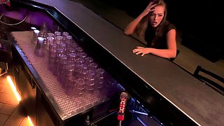 VR BANGERS Young student fucked by bbc of bartender