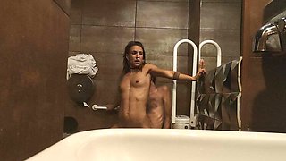 Magia Rosa Fucks Boy in Bar Toilet - Homemade Public Sex & Cumshot